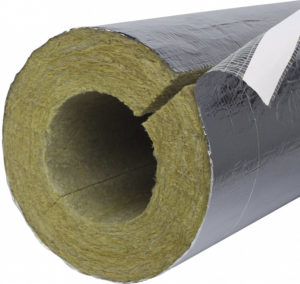 Image of paroc section AluCoat for thermal and condensation insulation