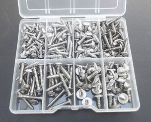 Image of a selection of stainless steel screws